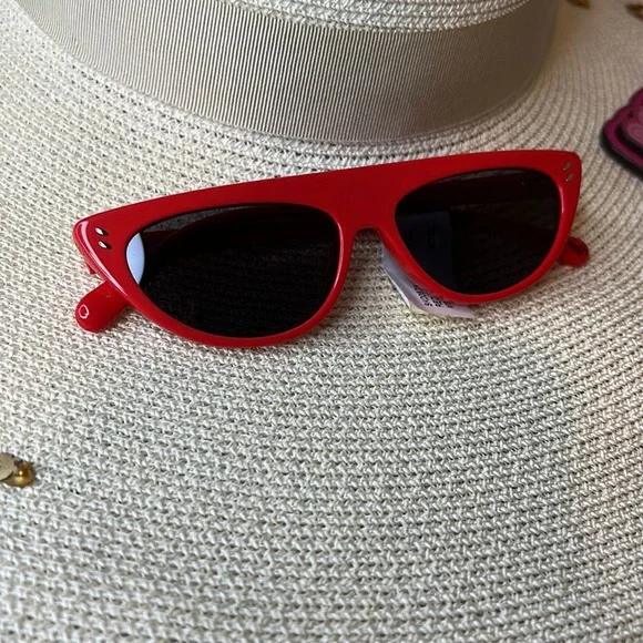 Stella McCartney Kids Cat Eye Sunglasses, Red